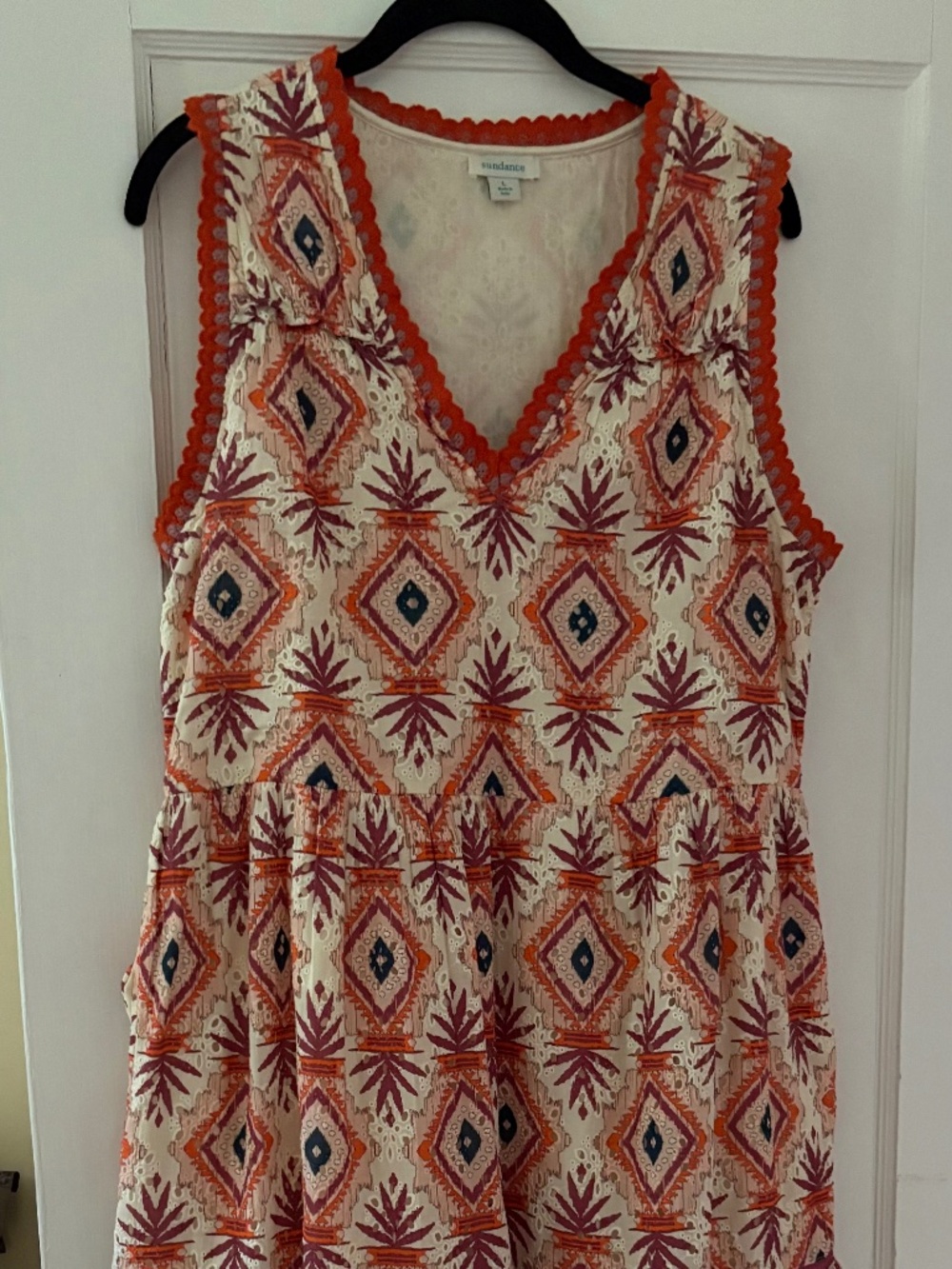 Sundance NWOT Orange Bohemian Boho-size L
